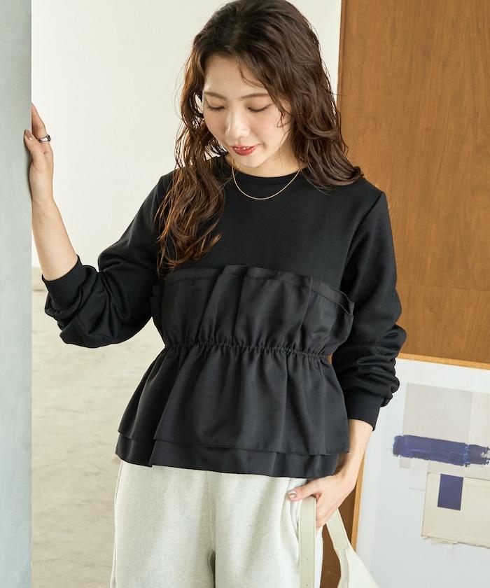 背心疊穿內襯毛圈衛衣套頭衫