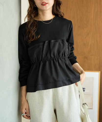 背心疊穿內襯毛圈衛衣套頭衫