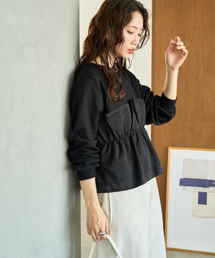 背心疊穿內襯毛圈衛衣套頭衫