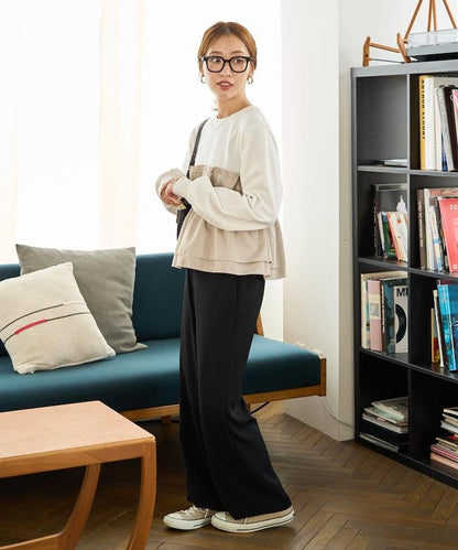 背心疊穿內襯毛圈衛衣套頭衫