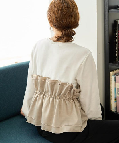 背心疊穿內襯毛圈衛衣套頭衫