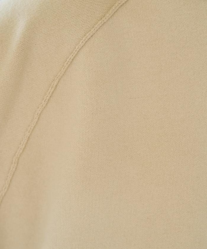 衛衣風格插肩袖短款針織套頭衫