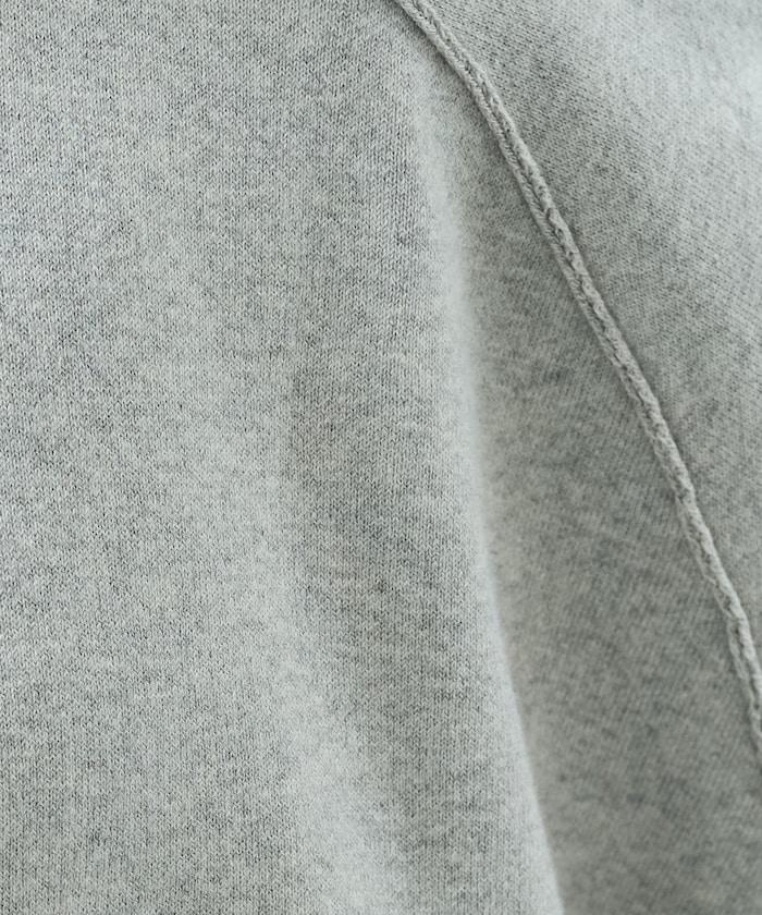 衛衣風格插肩袖短款針織套頭衫