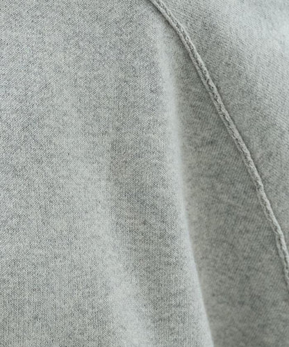 衛衣風格插肩袖短款針織套頭衫