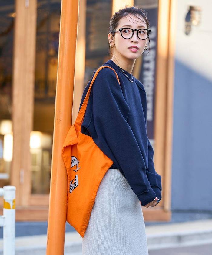 衛衣風格插肩袖短款針織套頭衫