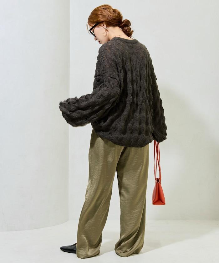 波點針織套頭衫