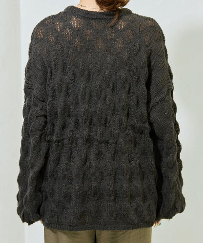 波點針織套頭衫