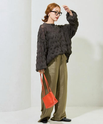 波點針織套頭衫