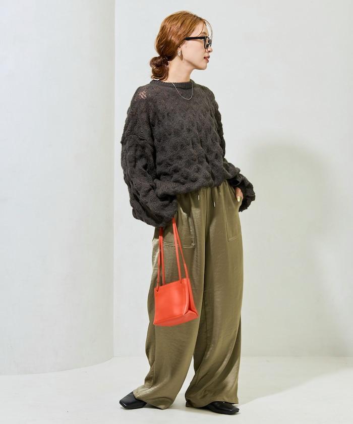 波點針織套頭衫