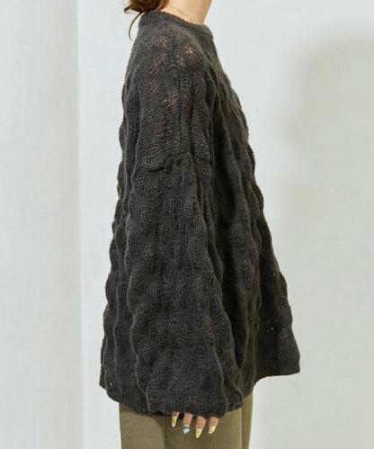 波點針織套頭衫