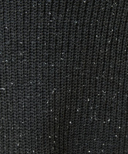 前扣紐扣點點針織帶領套頭衫