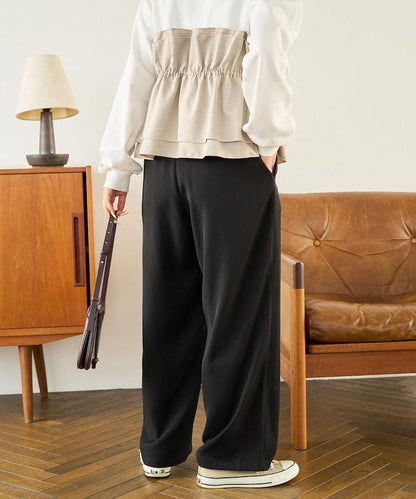 垂感直筒褲