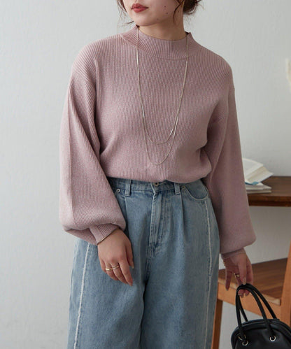 亮片羅紋針織衫