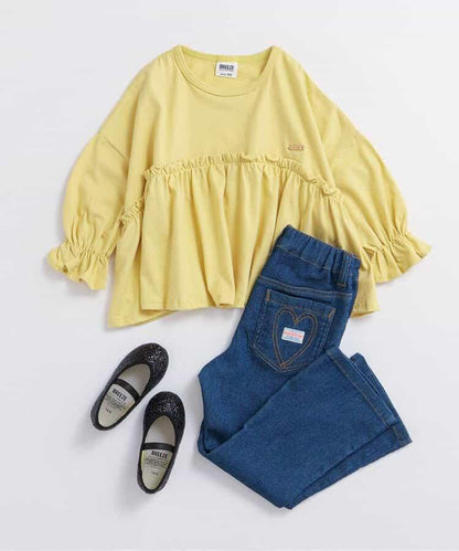 喇叭休閒長褲 10分長度