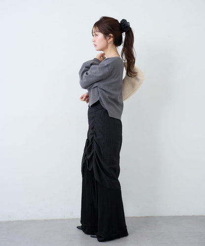 【S.M尺碼可選】華夫格亨利領套頭衫