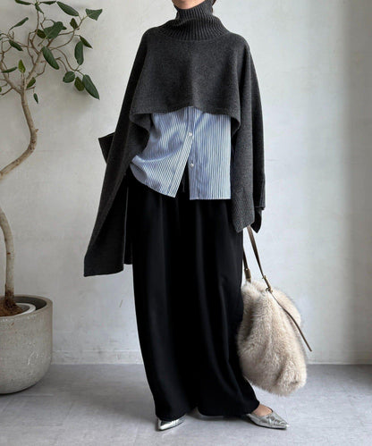 【DouDou】多功能針織披肩