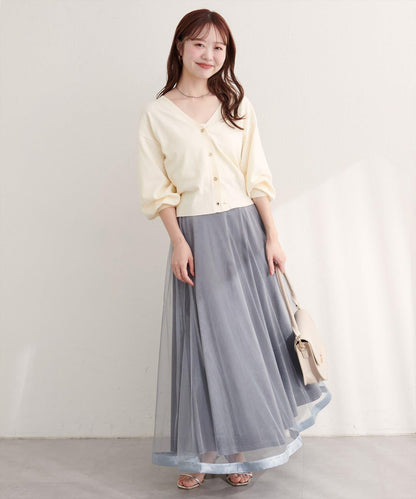 金屬孔眼基礎款開衫