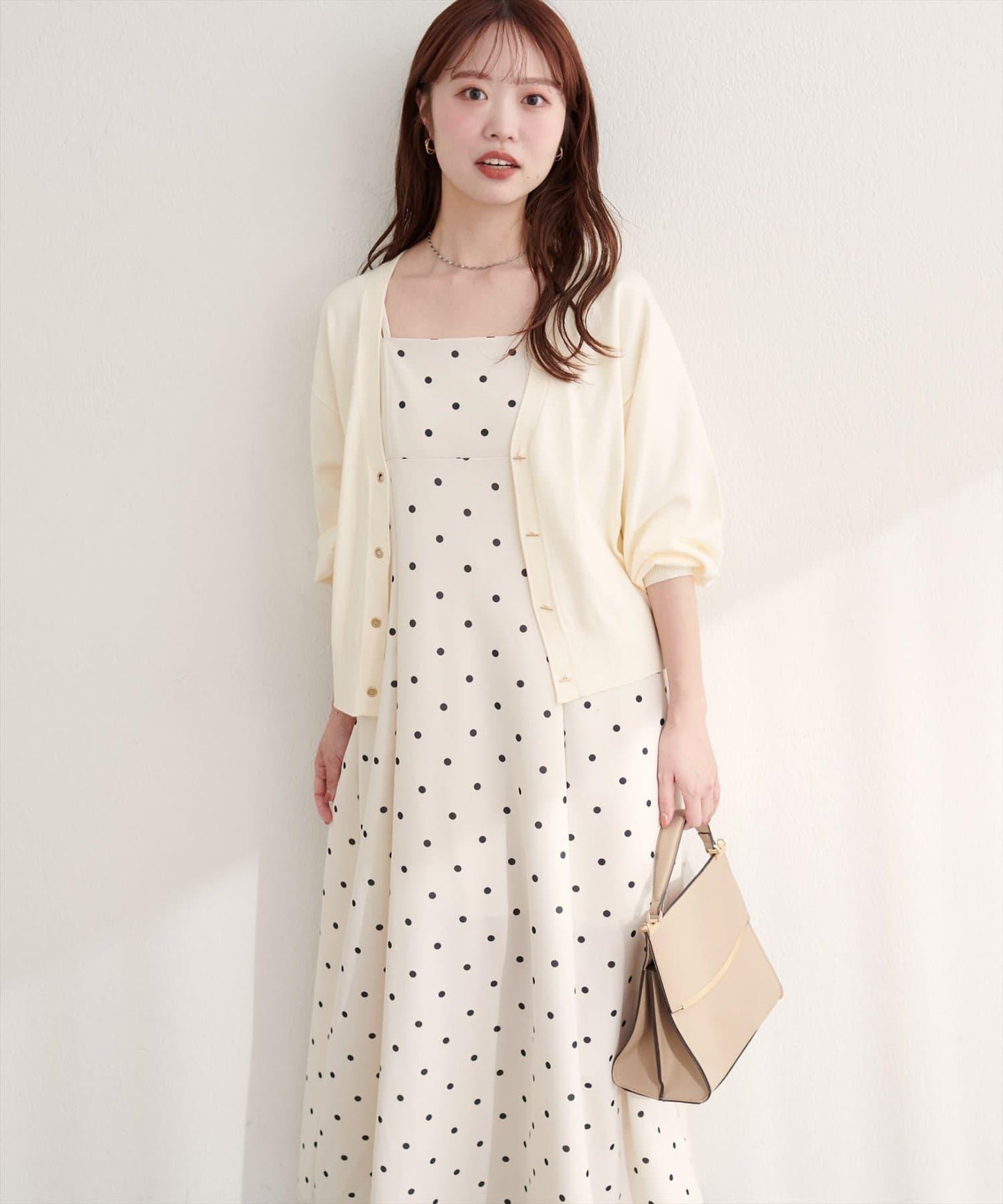 金屬孔眼基礎款開衫