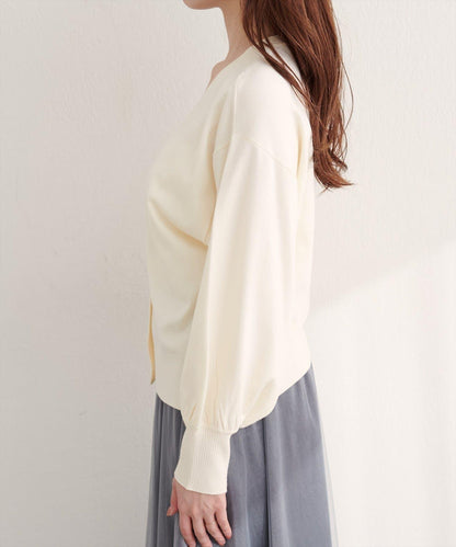 金屬孔眼基礎款開衫