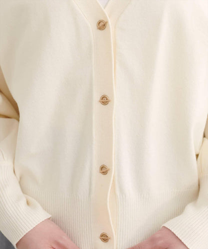 金屬孔眼基礎款開衫