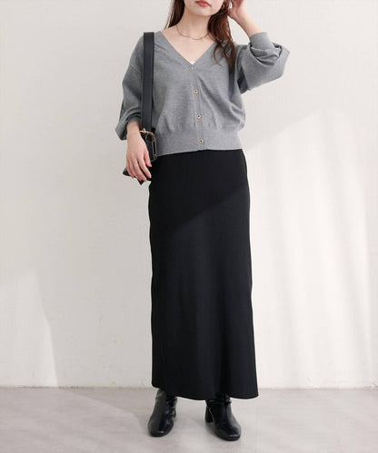 金屬孔眼基礎款開衫