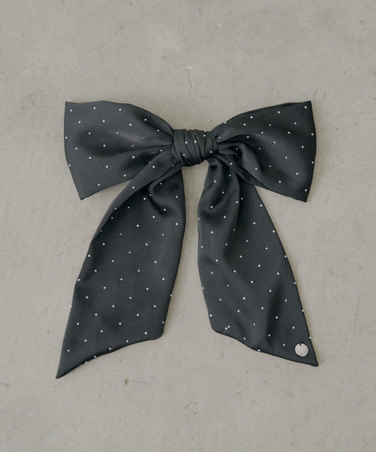 鉚釘設計大蝴蝶結髮夾