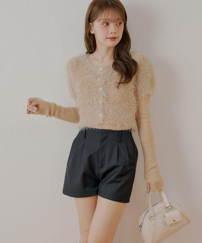 【Chico】前褶短褲