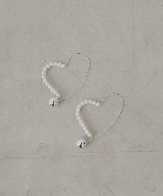 【Chico】愛心圈形耳環