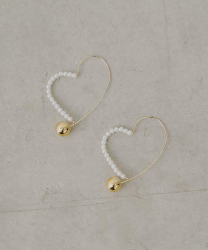 【Chico】愛心圈形耳環