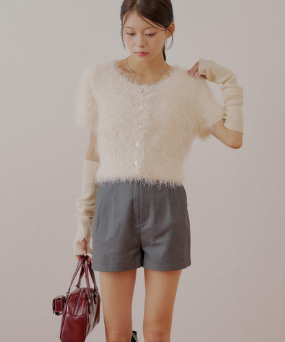 【Chico】前褶短褲