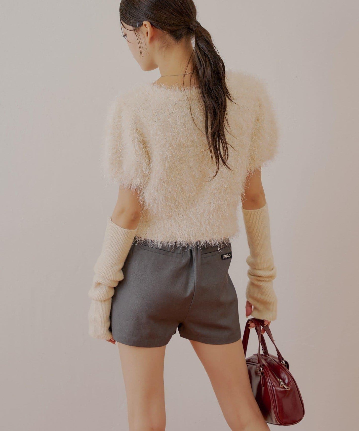 【Chico】前褶短褲