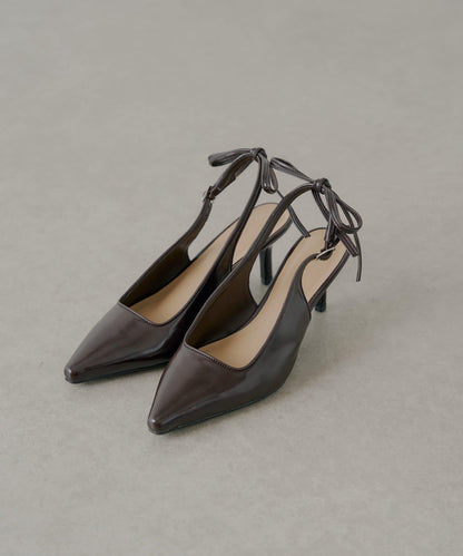 露背蝴蝶結穆勒鞋