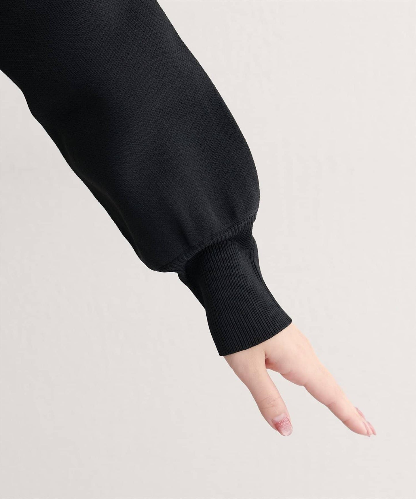 針織金扣帶口袋開衫