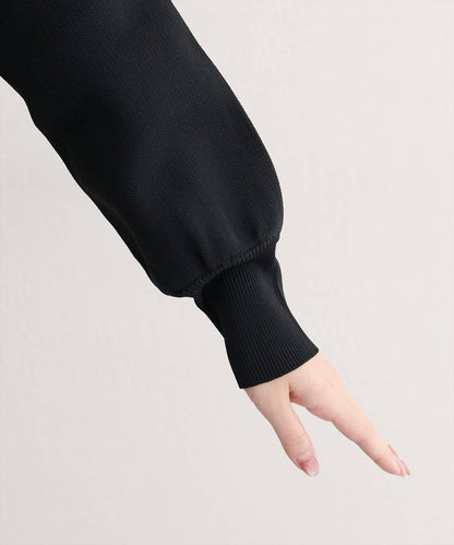 針織金扣帶口袋開衫