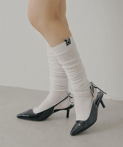 露背蝴蝶結穆勒鞋