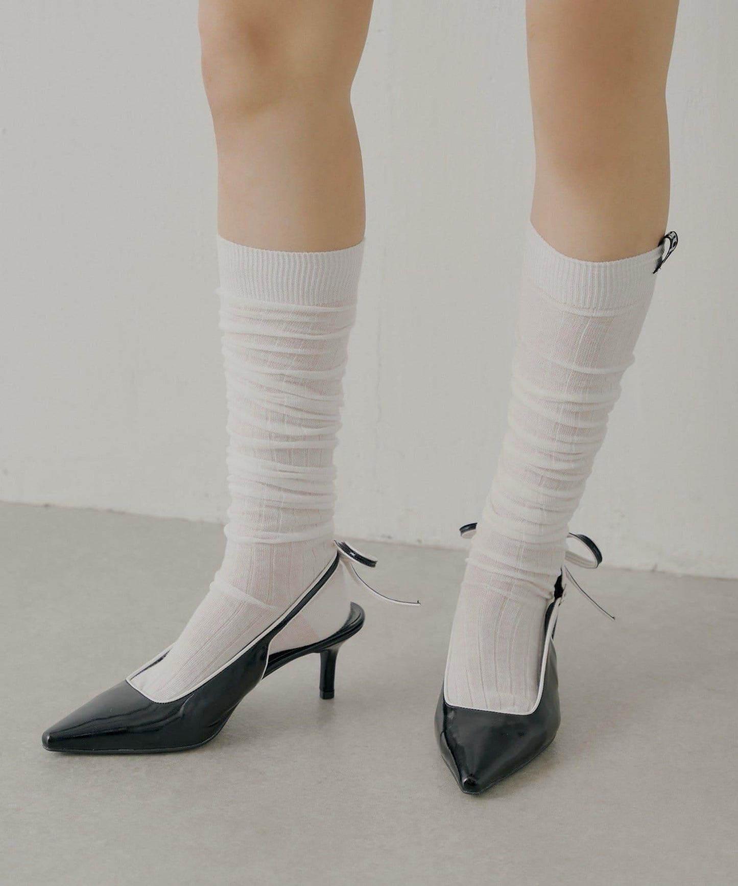 露背蝴蝶結穆勒鞋