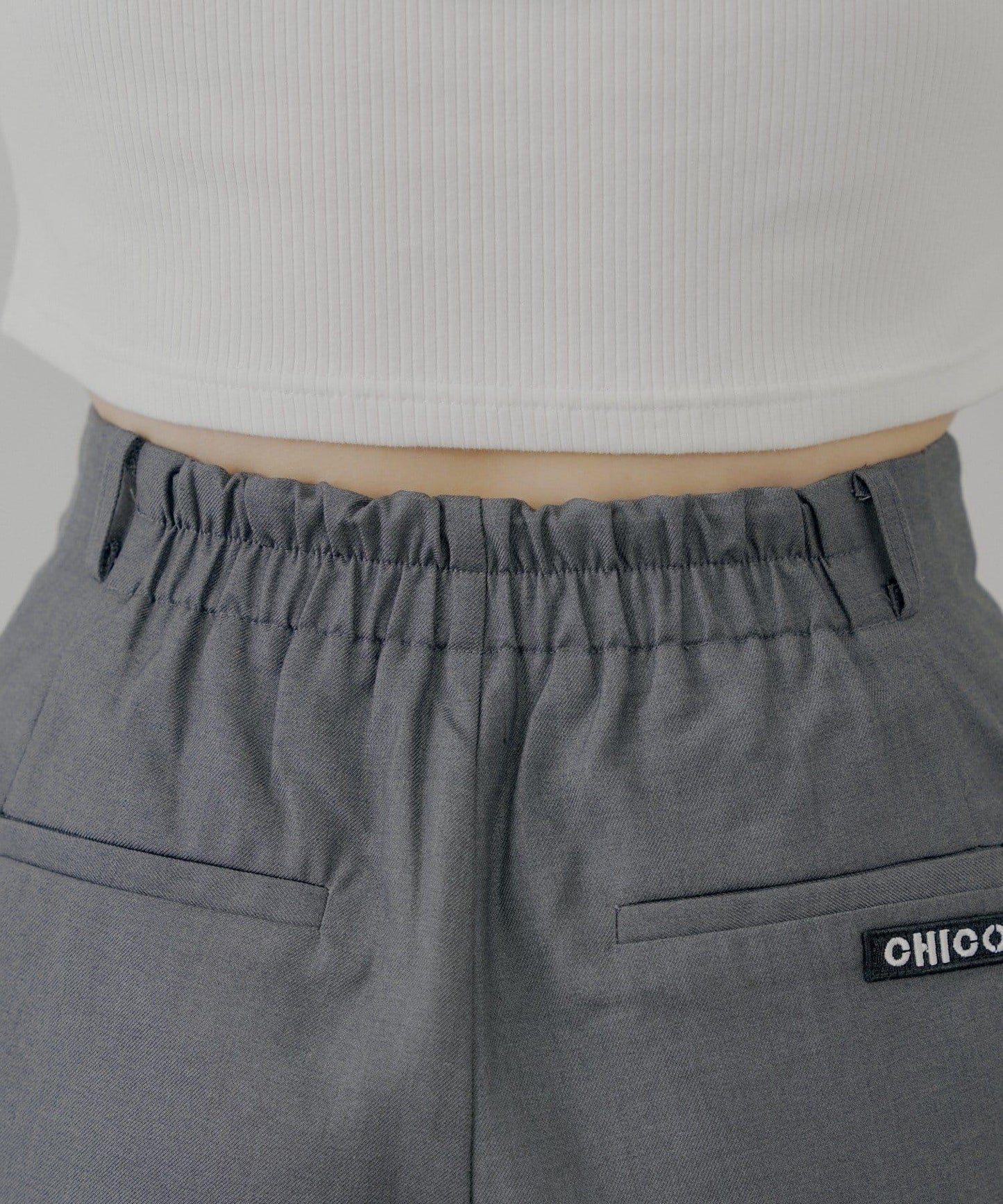 【Chico】前褶短褲