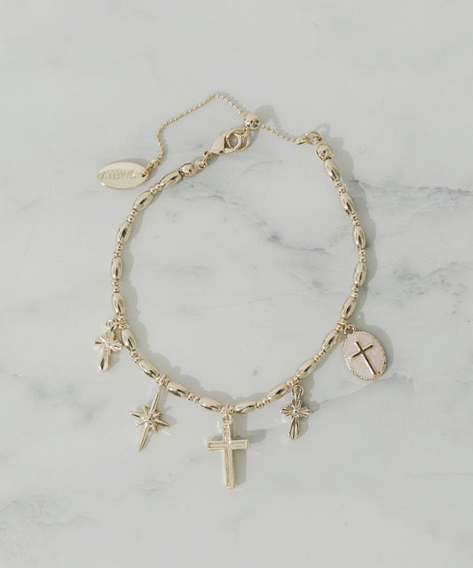 十字吊墜手鍊