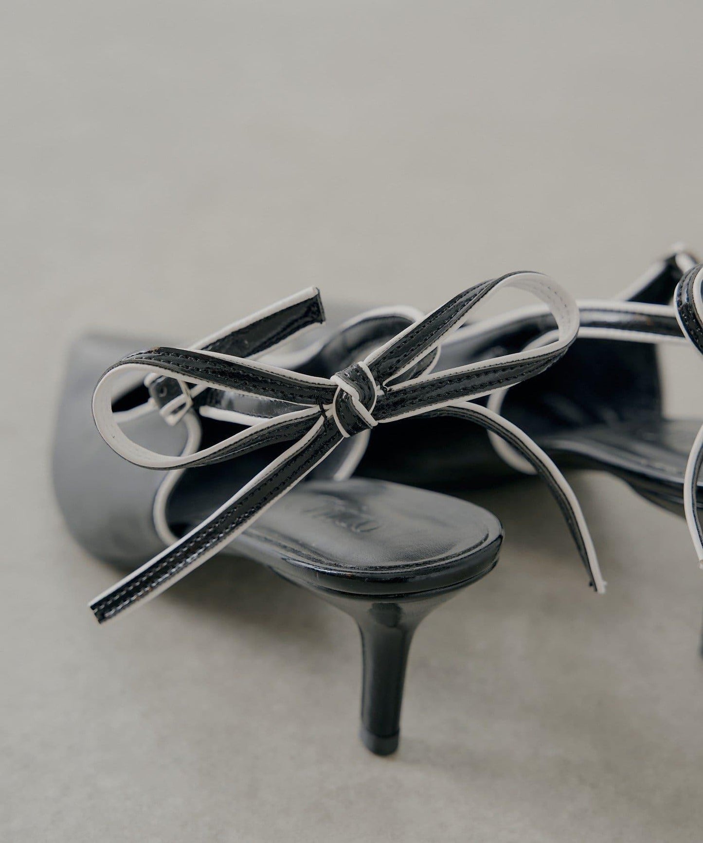 露背蝴蝶結穆勒鞋