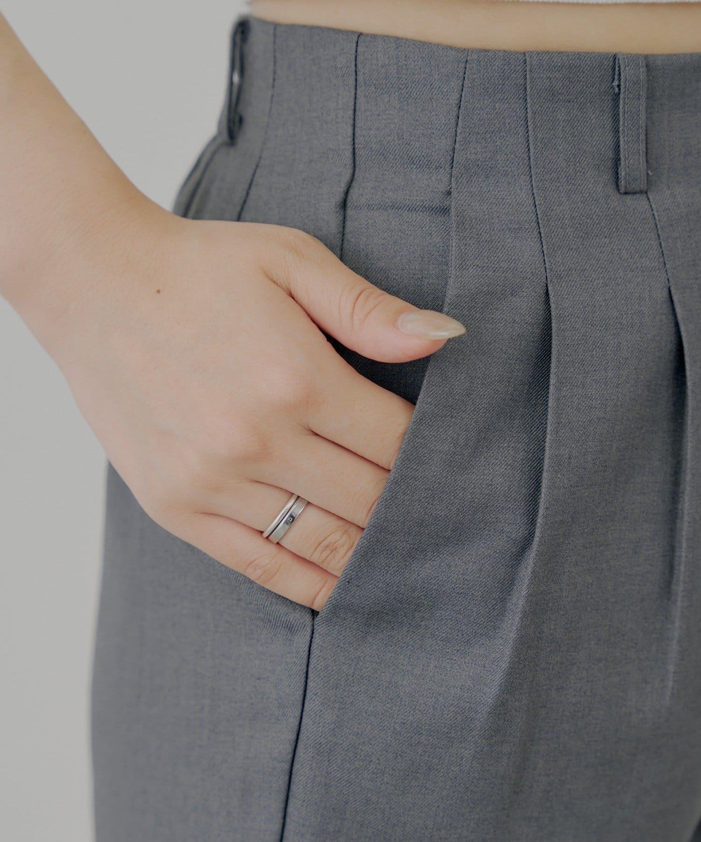 【Chico】前褶短褲