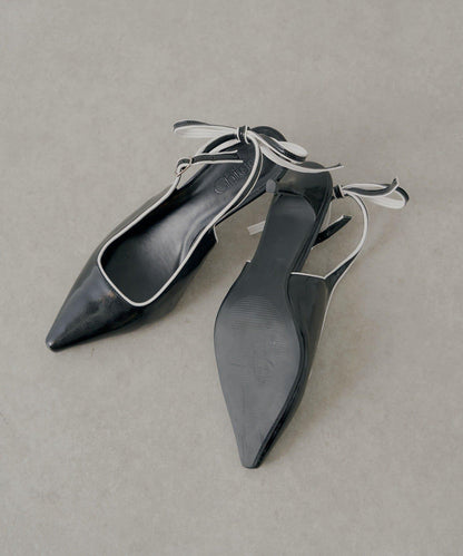 露背蝴蝶結穆勒鞋