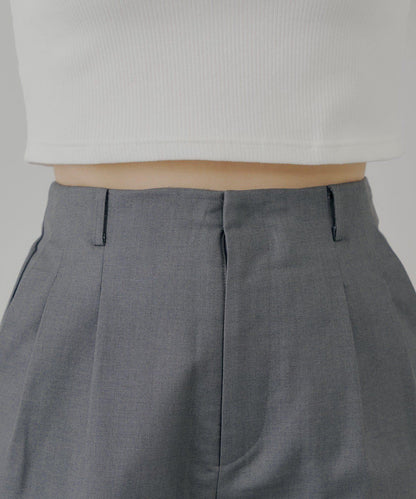 【Chico】前褶短褲