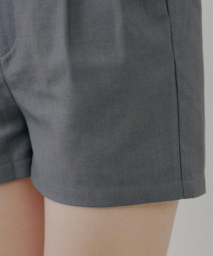 【Chico】前褶短褲