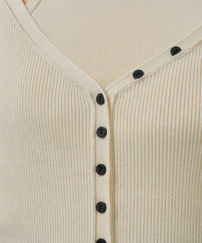 無袖針織開衫套裝