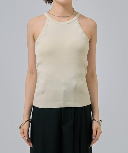 無袖針織開衫套裝