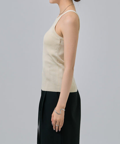 無袖針織開衫套裝