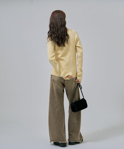 無袖針織開衫套裝