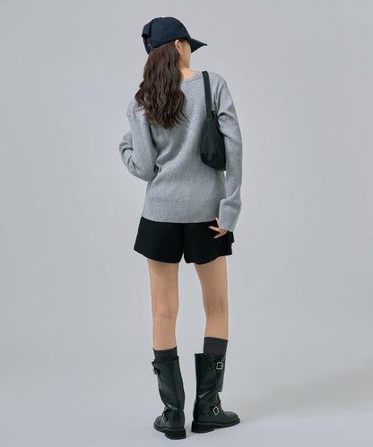 無袖針織開衫套裝