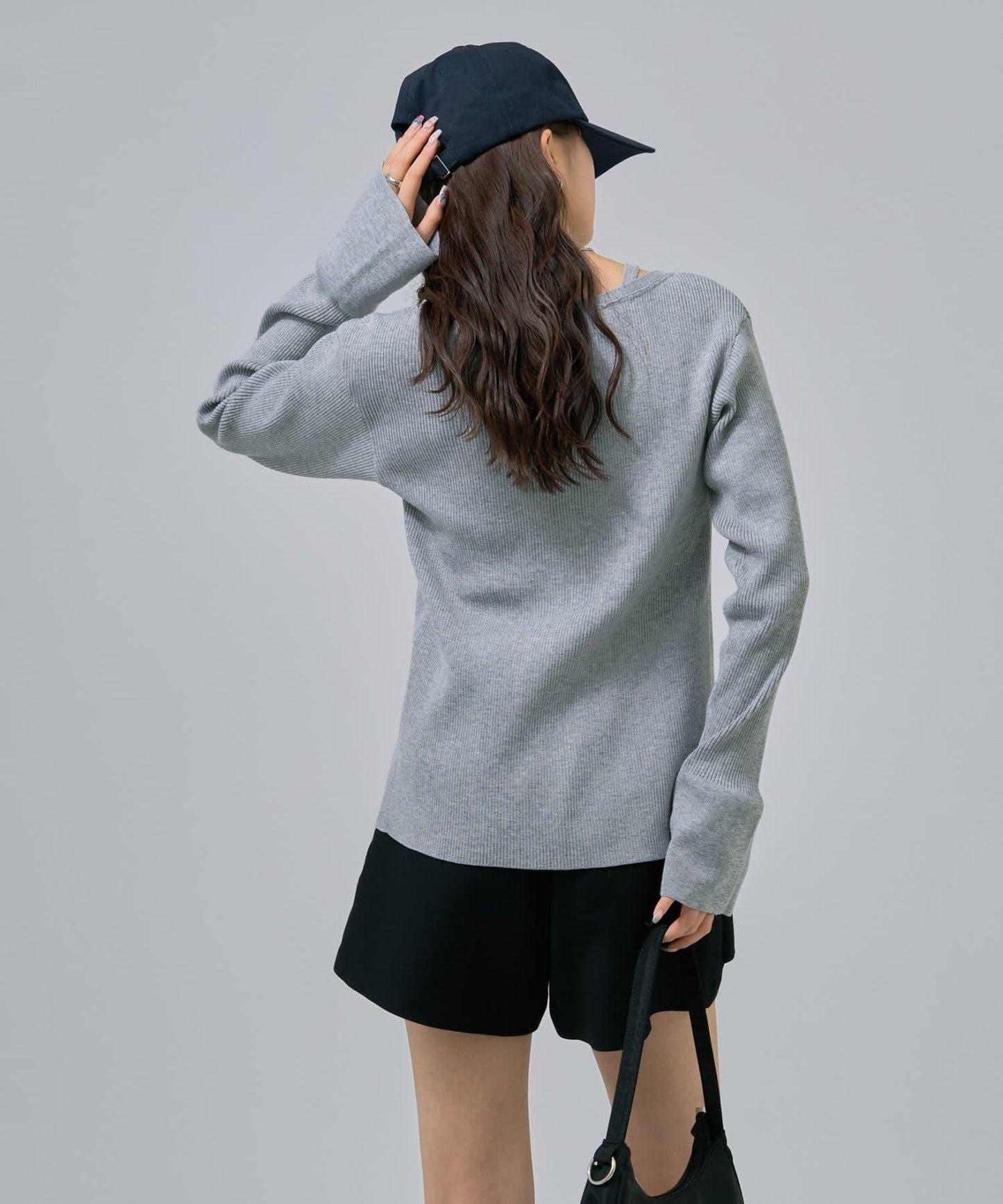 無袖針織開衫套裝