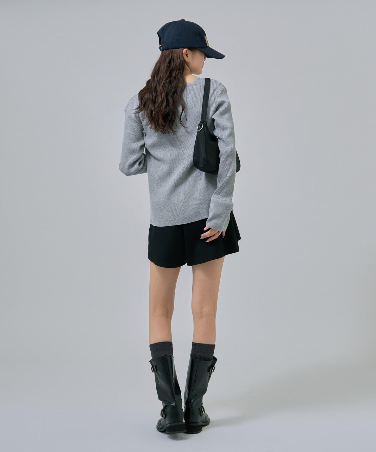 無袖針織開衫套裝